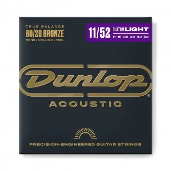 Струны для акустической гитары Dunlop DAB1152 80/20 Bronze