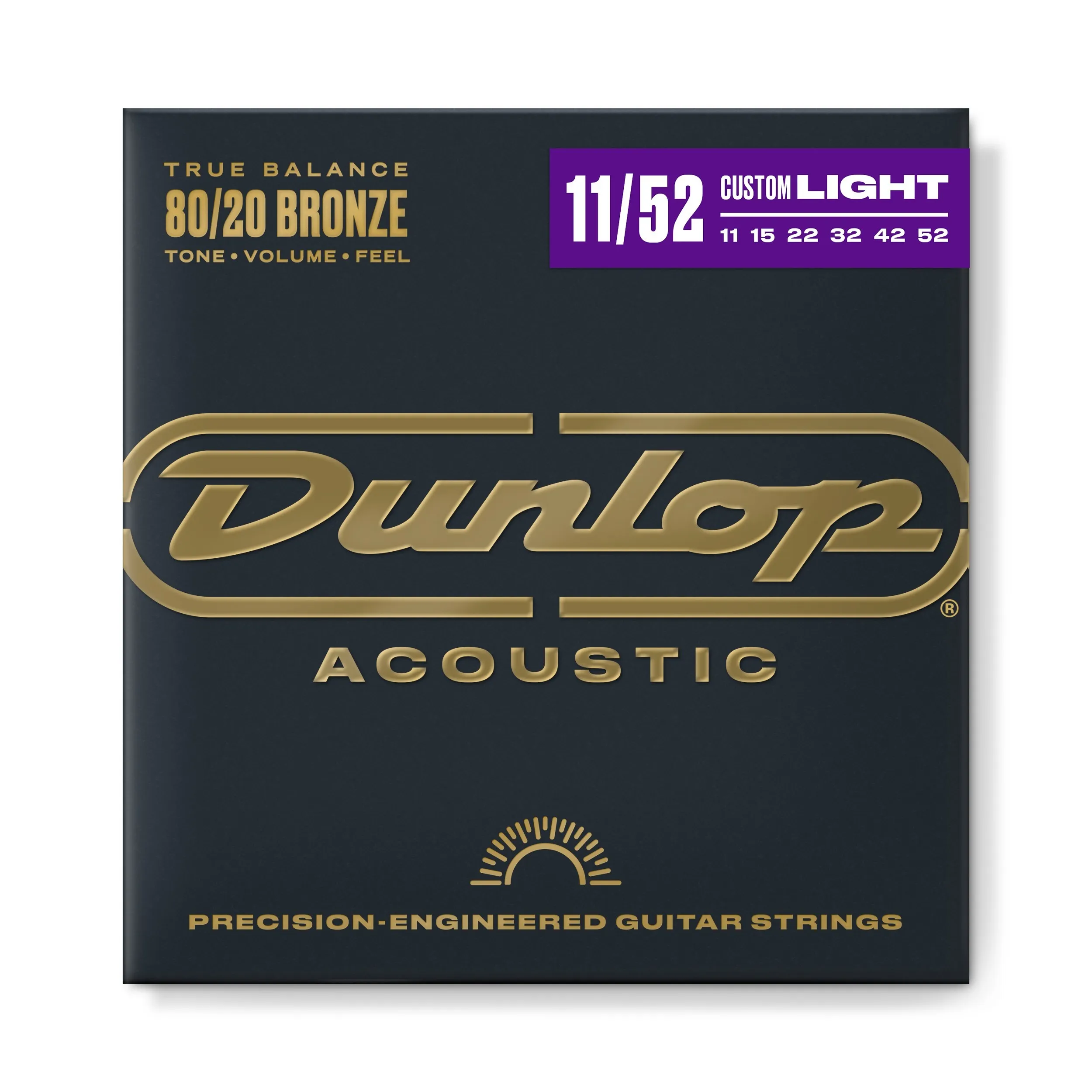 Струны для акустической гитары Dunlop DAB1152 80/20 Bronze